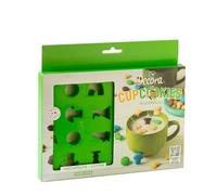 Decora 0255237 Placca Tagliapasta Mini Milk CupCookies, ideale per realizzare 22 mini biscotti a tema Calcio, da affondare nel latte per rendere unica la colazione. Dim. 21x14,7x1,7 cm