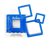 Set 3 Cutters Tagliapasta in plastica forma quadrata