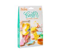 Set 5 Cutters tagliapasta in metallo colorato Pasqua Decora