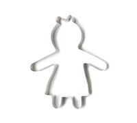 Sagoma grande in acciaio inox bimba 28 x 21 x h 4,5 cm