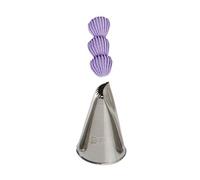 Beccuccio cornetto stella aperta 98 Decora in acciaio inox Ø1,7 x 3 cm