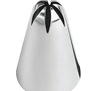 Decora Beccuccio cornetto Fiore grande 852/2D in acciaio inox Ø 2,5 x 4 cm