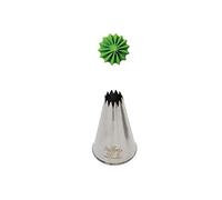 Beccuccio cornetto stella francese 9 Decora in acciaio inox Ø2,4 x 4,5 cm