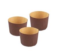 Decora, 0320168 12 Forme per Panettone da 100 g, Dim. Ø 7 x h 6 cm, in Carta Rigida di pura Cellulosa, Resiste a Temperature di 200 °, Ideale per Realizzare un Panettone in Casa, Made in Italy