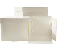 Decora, 0339408 Scatola per Dolci in Cartone Microonda con 40,5 X 40,5 X H 40 CM