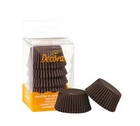 75 Pirottini in carta forno marrone per muffin Ø5 x h3,2 cm Decora