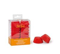 200 Pirottini in carta rossi per cottura mini muffin Ø3,2 x h 2,2 cm Decora