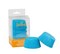 75 Pirottini azzurri in carta forno per muffin Ø5 x h3,2 cm Decora