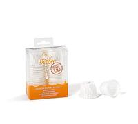 Decora Pirottini bon bon increspati in carta bianca Ø3 x h 3,5 cm 35 pezzi