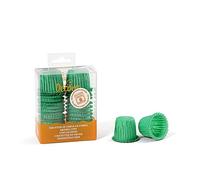 35 Pirottini bon bon increspati verde in carta Ø3 x h 3,5 cm Decora