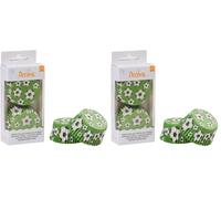 Decora, 0339845 Pirottini Calcio da 50 X 32 mm, per Cuocere, Presentare e Regalare Muffin e Dolcetti, Resistono fino a 180°C, In comodo Blister, Made in Italy (Confezione da 2)