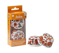 36 Pirottini per muffin in carta Zucche e Streghe Halloween Decora Ø 5 cm