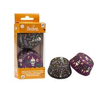 36 Pirottini per muffin in carta con scheletri di halloween Decora Ø 5 cm