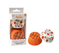 Decora, 0339866 Pirottini Basket da 50 X 32 mm, per Cuocere, Presentare e Regalare Muffin e Dolcetti, Resistono fino a 180°C, In comodo Blister, Made in Italy