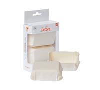 DECORA, 0339880 Pirottini per Mini-Plumcake, Comodissimi per Cuocere, Presentare e Regalare PlumCake, Resistente fino a 220°, Made in Italy, Colore BEIGE 36 PZ.