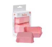 36 Pirottini rettangolari rosa per cottura plumcake 8 x 5 x h 3,2 cm
