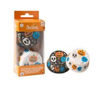 36 Pirottini in carta halloween teschi per cottura muffin Ø5 x h 3,2 cm