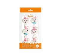 Decora 0500411 Cf 6 Decorazioni Funny Bunny In Zucchero