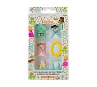 Decora 0500446 Confezione da 6 Decorazioni Principe Ranocchio In Zucchero