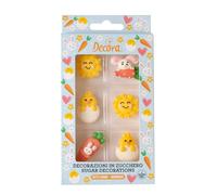 Decora, 0500530 Confezione da 6 Decorazioni Pasqua In Zucchero