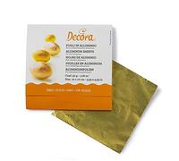 150 Fogli di alluminio per cioccolatini 10 x 10 cm oro Decora