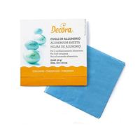 150 Fogli di alluminio per cioccolatini 10 x 10 cm turchesi Decora