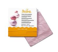 150 Fogli di alluminio per cioccolatini 10 x 10 cm rosa Decora
