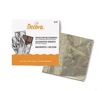 Decora 0796228 Confezione 150 Fogli Argento 200 G 20 X 20 cm, Aluminum