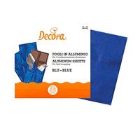 Decora 0796229 Confezione 150 Fogli Alluminio Blu 200 G 20 X 20 cm, Aluminum