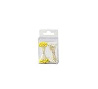 Decora 0803001 CF 288 Pistilli per Fiori Bianco Perla E Giallo Opaco