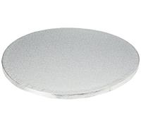 Cakeboard vassoio Sottotorta rotondo rivestito argento Ø30 h 1,2 cm
