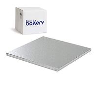 Decora 0931236 CAKEBOARD Silver 55 X 55 H 1,2 CM 22X22 inch, Carta, Grigio, 55 x 55 x 1.2 cm