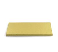 Decora, 0931376 Sottotorta Rigido Rettangolare, Color Oro, in Cartone a Doppia Parete ricoperta di Alluminio, Resistente e Robusto, Ideale per Presentare le Torte, 40 x 30 x h 1,2 cm