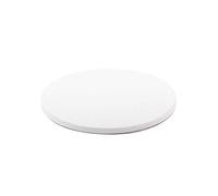 Decora, 0931379 Sottotorta Rigido Tondo, Colore Bianco, in Cartone a Doppia Parete ricoperta di Alluminio, Resistente e Robusto, Ideale per Presentare le Torte, ø 28 x h 1,2 cm