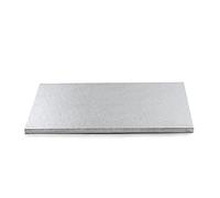 Decora 0931610 Sottotorta Rettangolare, Cartone, Argento