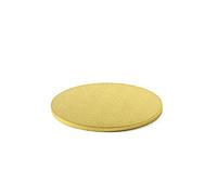 Decora 0931703 Sottotorta Tondo Ø 26 X H 1,2 CM, Cartone, Oro