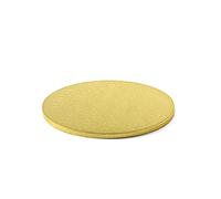 Decora 0931705 Sottotorta Tondo Ø 34 X H 1,2 CM, Cartone, Oro