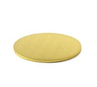 Decora 0931707 Sottotorta Tondo Ø 40 X H 1,2 CM, Cartone, Oro