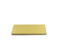 DECORA 0931708 Sottotorta Rettangolare, Cartone, Oro, 2 x 3 X H 1.2 cm