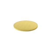 Decora 0931718 Sottotorta Tondo Ø 20 X H 1,2 CM, Cartone, Oro