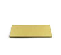 Decora 0931725 Sottotorta Rettangolare 35 X 45 X H 1,2 CM, Cartone, Oro, 1.2 cm