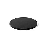 Decora 0931760 Sottotorta Tondo Ø 25 X H 1,2 CM, Cartone, Nero