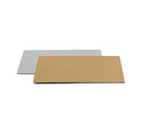 Decora 0932516 - Sottotorta rettangolare accoppiato, Oro/Argento, 35 x 45 x 0.15 cm