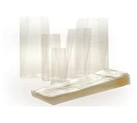 Decora 100 Bustine Trasparenti Riutilizzabili con Soffietto Fondo Quadro - cm 9X28+6