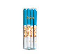 Decora 1255013 Confezione da 8 Pennarelli Azzurri