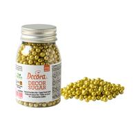 Decora 2081151 Confezione Da 100 G Perle Di Zucchero Oro 5 Mm