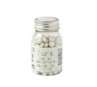 Decora, 2081185 Confezione da 80 g Mini Lenti Cioccolato A Latte Bianco Dim. ⌀ 10 mm, Pronte all’uso, Da cospargere direttamente su torte, Con il 60% di cioccolato al latte, Made in Italy