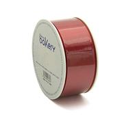 Decora 5314961 Bobina Doppio Raso, Tessuto, Rosso, 40 mm x 25 m