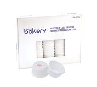 Decora 5339804 Cf 360 Pirottini Increspati, Bianchi, per Cuocere, Presentare e Regalare Muffin, utilizzabili senza teglia, Resistono fino a 220°, In Blister, Dimensione ø 55 x 35 cm, Made in Italy