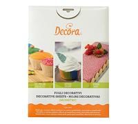 Decora 9260210 Kit 4 Fogli Decorativi Effetto Geometrico, Foglio